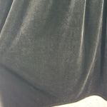 Avon Style Black velvet velour long sleeve gold button Maxi Dress vintage L Size L Photo 8