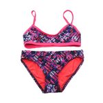 Tyr. Womens Bikini Set Workout Drawstring Purple Pink S Photo 0