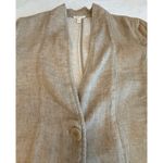 Eileen Fisher Organic Linen Long Line Blazer Jacket Capsule Luxury Minimalist M Photo 2