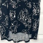 Torrid  1 Black White Rose Print Tank Top Criss Cross Straps Babydoll Photo 8