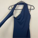 MARCELLA Navy Manhattan One Shoulder Ponte Midi Dress NWT Size S Blue Photo 4