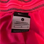 Nike Dri-Fit Neon Pink Yellow Running Shorts Womens Size Large Gym Track Sport Photo 2