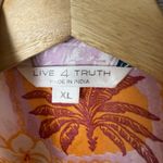 Live 4 Truth  Cover Up Womens XL Shirt Beachy Swim Resort Button Tropical Tunic Photo 2