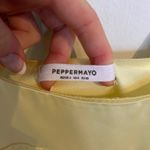 Peppermayo  Odette Satin Mini Dress Yellow Photo 2