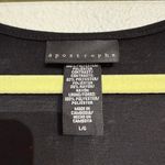 Apostrophe  Black Sequin Sleeveless Blouse Sz L Photo 3