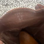 Stallion hand tooled leather zorro ankle cowboy boots Tan Size 7 Photo 12