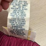 Vintage Dentelle Women's Large Burgundy Lace Trim Pleated Slip Dress Nightgown Photo 5