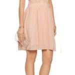 Maje frasera pink pleated v-neck mini dress new nwt Photo 0
