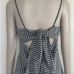 Topshop Black & White Gingham Mini Dress Photo 5