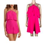 CeCe Pink Halter Ruffled Mini Dress NWT 0 Photo 1