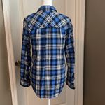 J.Crew  Boy Fit Blue Plaid Shirt Size 2 Photo 1