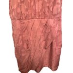 Lulus NWT Lulu’s Chic Demeanor Rusty Rose Pink Floral Jacquard Halter Mini Dress Large Photo 6