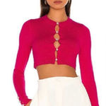 Lovers + Friends Pink Pearls Cardigan Sz XL Short Barbie Photo 0