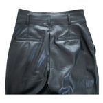Babaton Aritzia  Command Black Faux Leather Ankle Pants size 8 Photo 4