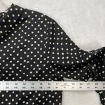 Coincidence & Chance Crop Top S Black Cream Polka Dot LS Mock Neck Blouse Photo 1
