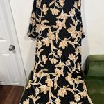 Anthropologie Maison Du Soir Kimono Robe Floral Black Size L/XL Photo 5