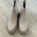 Jeffrey Campbell  Platform Lug Rainboots Chelsea Boot Cream Photo 6