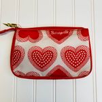 Betsey Johnson Betseyvillye Red Heart Makeup Bag Clutch Sz 8 x 5.25" Photo 1