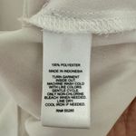 Next Level Apparel Express Lightweight Collared Blouse | Size S | White Zip-Pocket Button Front Top Photo 3