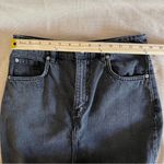 H&M  Black Denim Mini Skirt Sz 6 - Raw Hem
Grunge Style High Waisted Photo 5