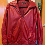 SheIn  Red Leather Jacket  Photo 0