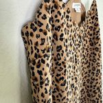 J.Crew Tan and Black Animal Print Silky Scalloped Camisole Size 4 Photo 5
