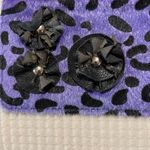 Fashion Bug  Purple and Black Patterned Clutch Photo 5