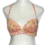 Victoria's Secret New  Angel Convertible Bikini Top Orange Floral Pattern… Photo 0