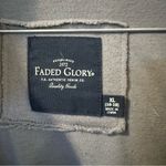 Faded Glory  Light Gray Coat Faux Fur Hood XL  Y2K Casual Twilightcore Fall Photo 3