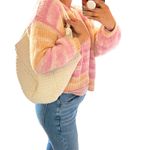 Ivory Crochet Hobo Shoulder Bag ~ Handmade! White Photo 4