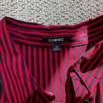 Elementz Red and Black Striped Button-Up Shirt Photo 1