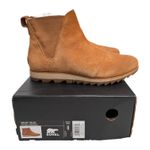 Sorel Harlow Chelsea Boots Camel Brown Suede Waterproof fall winter Women’s 8 Photo 5