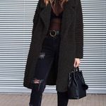 Angashion Black Sherpa Jacket Photo 0