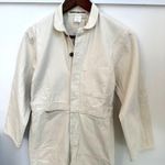 Caron Callahan NWT Fincher Small Ivory Cream Jumpsuit Utility Cotton Flightsuit Tan Photo 3