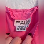 Vintage Malbe Hot Pink 100% Silk Square Neckline Tank Top, Elastic Back Band; 6 Photo 2