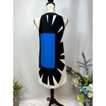 365 Art Marella Marea Abstract Print Sleeveless Dress Blue Black 4 Photo 9