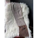 Brown and Beige Striped Knit Scarf Photo 2