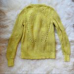 Lucky Brand 🍀🍀Yellow Chunky Crew Neck Sweater Photo 6