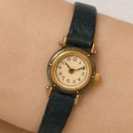 Jaz Paris Quartz Watch ā Water Resistant, Leather Strap, Vintage Style Gold Photo 0