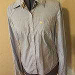 Abercrombie & Fitch Button Up Shirt Blue Y2K Photo 0