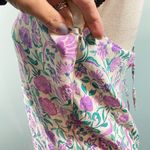 Mango  Women's Purple Floral Halter Dress Size XL Romantic Girly Vacation Photo 5