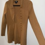 Maeve Anthropologie Ribbed Collared Cardigan Camel Photo 8