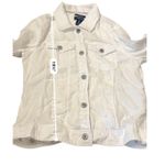 Jones New York White Linen Jacket Women's Small Button Front Lightweight Casual Photo 9