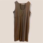 Lisa Rinna Collection Side Ruched Midi Dress Brown Size XL Photo 5