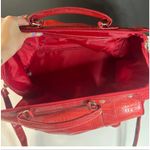 Bath & Body Works Red Leather Duffle Bag Photo 1