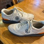 Tory Burch  Cream and Navy Sneakers Photo 9