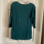 White House | Black Market WHBM Teal Scoop Neck Elbow Sleeve Blouse size XS Photo 7