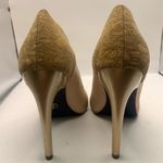 Rachel Roy  Rose Gold And Cork Open Toe Heels Sz 7.5M Photo 4