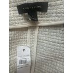 Ann Taylor Tweed Ruffle Trim Sparkle Bouclé Jacket Cream Holiday Blazer Size 2 Photo 2