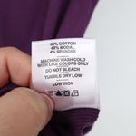 American Giant Ribbed Crewneck Short Sleeve T Shirt Purple Size S Made in USA Photo 3